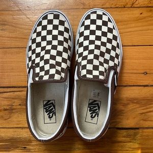 Brown Checkered Vans